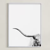 "Brandir" - Art Print in Charcoal by Amy Carroll - Framed