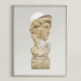 "Classic Cool" - Art Print in Stone by Kelsey Mucci - Framed