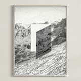 "Mountain View" - Art Print in rock by Sumak Studio - Framed