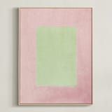 "Playground III" - Art Print in blush by Kamala Nahas - Framed Canvas