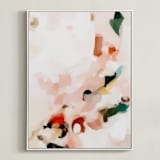 "Rosie" - Art Print in Blush Pink by Parima Studio - Framed Canvas