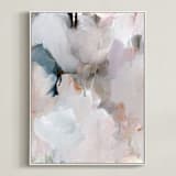 "be loved I" - Art Print in Lavender by Lindsay Megahed - Framed Canvas
