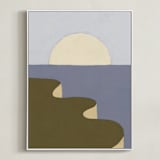 "New Day" - Art Print in Lavender Purple by Alisa Galitsyna - Framed Canvas