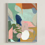 "Birthday Bouquet I" - Art Print in Peach Paradise by cyrille gulassa - Framed Canvas