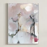 "be loved II" - Art Print in Blush by Lindsay Megahed - Framed Canvas