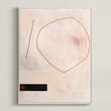 "When All Is Said & Done 2" - Art Print in Sandpaper by Keren Toledano - Framed Canvas