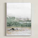 "The Forest for the Trees" - Art Print in Forest Green by Karen Kaul - Framed Canvas