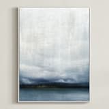 "Distant Light" - Art Print in misty morn by Brian Sostrom - Framed Canvas