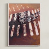 "Chair from my Childhood II" - Art Print in Pink Light by Caitlin Winner - Framed Canvas