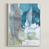 "Sea Glass No. 2" - Art Print in Sea by Julia Contacessi - Framed Canvas