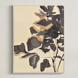 "Young Fig" - Art Print in Cream by Laura Condouris - Framed Canvas