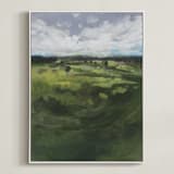 "Tomah" - Art Print in Green Hills by Lorent and Leif - Framed Canvas