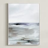 "Sweeping Azure II" - Art Print in Azure by Nicoletta Savod - Framed Canvas