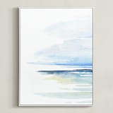 "Muse Triptych (left)" - Art Print in sea by Roberta Hoiness Art - Framed Canvas