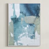 "Sea Glass No. 1" - Art Print in Sea by Julia Contacessi - Framed Canvas