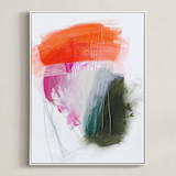 "Protea" - Art Print in Protea Tricolor by Rachel Wadlow - Framed Canvas