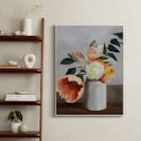 "Peach Poppy" - Art Print in Stone by Jenny Westenhofer - In a Room