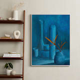 "The Leaf" - Art Print in Peacock by Michel Villalpando - In a Room