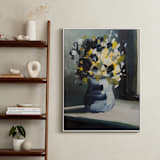 "A Floral Mood" - Art Print in Dandelion by Jen Florentine - In a Room