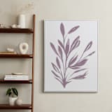 "Botanical Sumi Ink" - Art Print in Light Plum by Nancy Noreth - In a Room