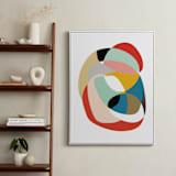 "Home" - Art Print in Cerulean by Christina Flowers - In a Room