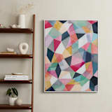 "Kaleidoscope No.1" - Art Print in Cerise by Hooray Creative - In a Room