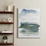 "ocean landscape" - Art Print in sea green by Kelly Witmer - In a Room