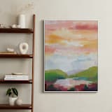 "Leaving Ojai" - Art Print in Vibrant Pink by sue prue - In a Room