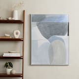 "Construct 3" - Art Print in Soft Blues by Ashleigh Ninos - In a Room