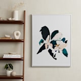 "Botanical Series #4" - Art Print in Dark blue by Caryn Owen - In a Room