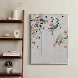"Cascade" - Art Print in Coral by Sonal Nathwani - In a Room