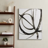 "Plant Cell 6" - Art Print in Charcoal by Mary Gaspar - In a Room