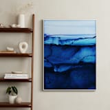 "Midnight Canyon" - Art Print in Midnight Blue by Rebecca Rueth - In a Room