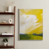 "Western Dawn" - Art Print in Cadmium Yellow by Stephanie Goos Johnson - In a Room