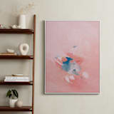 "Soft Coral" - Art Print in Soft Coral by Caryn Owen - In a Room