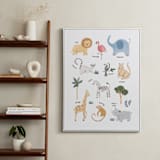 "Safari Friends 1" - Art Print in Safari by Teju Reval - In a Room