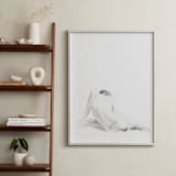 "Nude Study" - Art Print in original charcoal by Ramnik Velji - In a Room