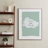 "all the feels" - Art Print in aqua by Lindsay Stetson Thompson - In a Room