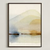 "Morning Dewglow I" - Art Print in Beige by Shina Choi - Framed