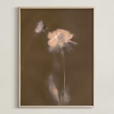 "Single Dahlia Flower" - Art Print in Earth by Sarah Hart Morgan - Framed