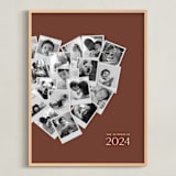 "Modern Heart Snapshot Mix® Warm Tones" - Framed Photo in Rustique by Minted - Framed