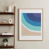 "By the Bay" - Art Print in White by Jenny Partrite - In a Room