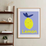 "My Fruity Family I" - Art Print in Light Purple by Marta Crea - In a Room