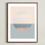 "Endless Horizon" - Art Print in White by Kimberly Young - Framed