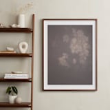"Hazed Florals 1" - Art Print in Dusty Burgundy by Baumbirdy - In a Room