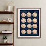 "Dinger 1 Spin Cycle" - Art Print in Navy by Kamala Nahas - In a Room