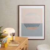 "Endless Horizon" - Art Print in White by Kimberly Young - In a Room