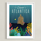 "Discover Atlantica" - Art Print in Deep Sea by Erica Krystek - Framed