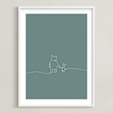 "A Simple Stroll" - Art Print in Forest by Britt Mills - Framed