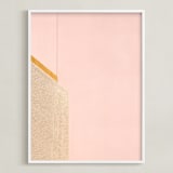 "A Balanced Arch II" - Art Print in Creamy Pink by Lisa Sundin - Framed